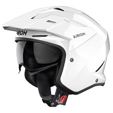 CASCO MOTO JET TRIAL STYLE AIROH KOMBAKT COLOR WHITE GLOSS BIANCO TG XL na sprzedaż  Wysyłka do Poland