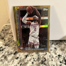 Topps 2025-26 Basquete Shai Gilgeous Alexander Gold Holo /50 OKC Thunder comprar usado Topps 2025-26 Basquete Shai Gilgeous Alexander Gold Holo /50 OKC Thunder comprar usado  Enviando para Brazil