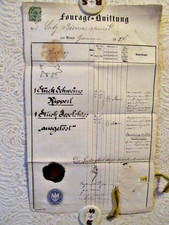 Fourage quittung 1884 gebraucht kaufen  Ginsheim-Gustavsburg