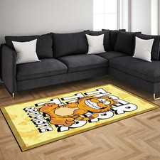 Tapete de área Garfield desenho animado gato | Tapete amarelo engraçado para sala de estar quarto infantil comprar usado  Enviando para Brazil