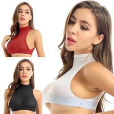 Usado, Women's Lingerie Sutiã bralette Malha See-through Crop Top Regatas Colete Sexy comprar usado  Enviando para Brazil