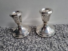 Pair solid silver for sale  ROCHDALE