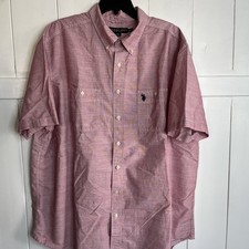 POLO ASSN. Camisa masculina rosa manga curta com botões tamanho XLT comprar usado POLO ASSN. Camisa masculina rosa manga curta com botões tamanho XLT comprar usado  Enviando para Brazil