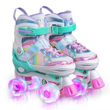 Rainbow unicorn pattini usato  Italia
