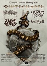 PÔSTER CONCERTO WHITECHAPEL/KRISTIUN/NERVO CHAOS/A NIGHT IN TEXAS 2017 SINGAPURA comprar usado  Enviando para Brazil