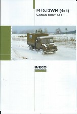 Folha de dados de veículos militares - Iveco - M40.13WM - Corpo de carga - Folheto (MI12) comprar usado  Enviando para Brazil