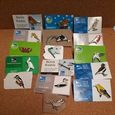 rspb pin badges robin for sale  ANDOVER