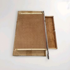 Tagliacarte ghigliottina legno usato  Spedire a Italy