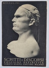Cartolina libro mussolini usato  Italia