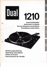 Bedienungsanleitung dual 1210 gebraucht kaufen  Sulzbach-Rosenberg