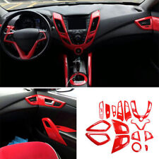 Conjunto completo de acessórios interiores de carro ABS vermelho acabamento B para Hyundai Veloster 2012-2017 comprar usado  Enviando para Brazil