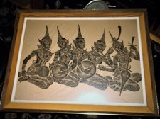 Large vintage framed for sale  BRIXHAM
