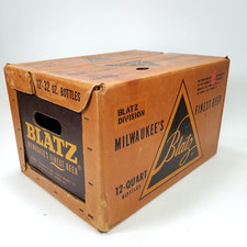 Antigo Raro Blatz Heavy Duty Caixa de Cerveja de Papelão Encerado Wisconsin Milwaukee comprar usado  Enviando para Brazil