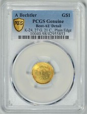 Bechtler gold pcgs for sale  Harrisburg