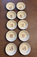 Lote de 10 tigelas infantis especiais vintage Lenox carrinho de bebê menina menino trem hobby cavalo comprar usado  Enviando para Brazil