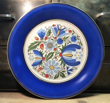 Assiette Murale Porcelaine Lubiana Pologne Décor Floral Diamètre 31,6 Cm, używany na sprzedaż  Wysyłka do Poland