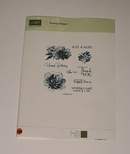 Stampin stempelset flowing gebraucht kaufen  Brockscheid, Mehren, Strotzbüsch