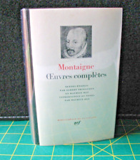 Pléiade montaigne oeuvres d'occasion  Aurillac