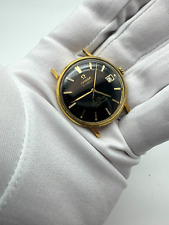 Vintage Ouro Amarelo 18k Omega Seamaster Data Mostrador Preto Relógio Automático LW106 comprar usado  Enviando para Brazil