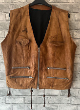 Tan leather biker for sale  NORTHWICH