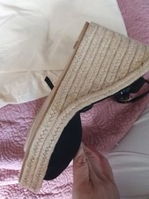 Primark black espadrilles for sale  SUTTON