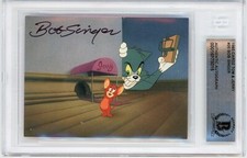 -TOM & JERRY- BOB SINGER Beckett BAS Assinado/Autógrafo/Cartão Auto CARTOON CARDZ comprar usado  Enviando para Brazil