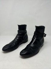 Botas masculinas Louis Vuitton de couro Epi preto usadas Jodhpur tamanho 8 (p1) comprar usado  Enviando para Brazil