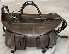 BOLSA DE OMBRO DE FIM DE SEMANA DE COURO MARROM AMOREIRA EASTWOOD BOLSA DE MÃO E BOLSA DE PÓ comprar usado  Enviando para Brazil
