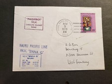 Usado, Navio MV ENNA G., Nauru Pacific Line Naval Cover 1976 TRUK, CAROLINE ISLANDS comprar usado  Enviando para Brazil