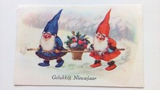NETHERLANDS - Christmas Card – Stamp issued 1935 - Unused - 2 Little Dwarfs, usado comprar usado  Enviando para Brazil