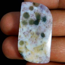 31.65Cts. Naturale Indeonesia Muschio Agata Decorato Cabochon Sfuso Gemma na sprzedaż  Wysyłka do Poland