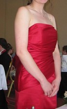 Red ruched flattering for sale  ASHFORD