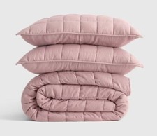 Conjunto de colcha caixa de linho europeu marmelo rainha novo sem etiquetas Dusty Mauve comprar usado  Enviando para Brazil