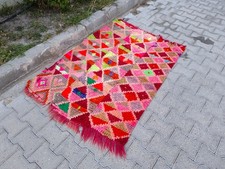 Vintage turecki dywan plemienny 3,3x4,9 stopy – ręcznie tkany kolorowy wełniany dywan na sprzedaż Vintage turecki dywan plemienny 3,3x4,9 stopy – ręcznie tkany kolorowy wełniany dywan na sprzedaż  Wysyłka do Poland