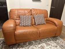 Orange leather seater for sale  WELWYN GARDEN CITY