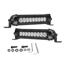 Usado, Lâmpada de direção offroad 2x6 polegadas super fina branca LED luz de trabalho pods linha única comprar usado  Enviando para Brazil