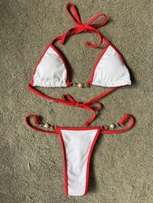 Bikini triangle white for sale  JUNIPER GREEN