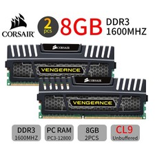 Usado, Memória RAM BT Corsair 16GB 2x 8GB DDR3 1600MHz CL9 PC3-12800 240Pin DIMM Desktop comprar usado  Enviando para Brazil