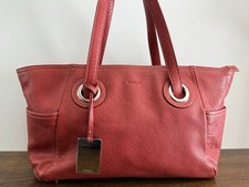 Furla red pebbled for sale  Simpsonville
