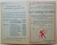 Opuscolo capitale sportiva usato  Roma