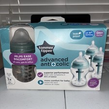 Tommee Tippee Advanced Anti Colic Grow com mamadeira conjunto de 3 - 9 oz caixa aberta comprar usado  Enviando para Brazil