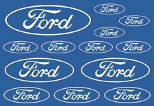 Usado, Ford Aufkleber Set mittlere Größe Aufkleber Grafiken laminiert BLAU comprar usado  Enviando para Brazil