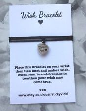 Wish bracelets heart for sale  ATTLEBOROUGH