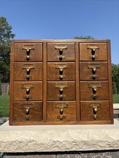 Vintage 12drawer library for sale  Hampton