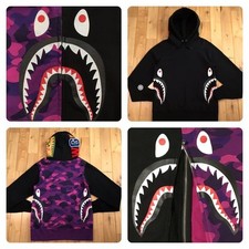 Usado, Pulôver com capuz Shark Side Zip tamanho P A Bathing Ape Bape Vape Abasing comprar usado  Enviando para Brazil