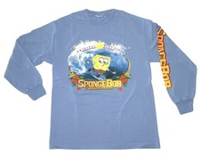 Camiseta Sponge Bob Manga Longa Azul Viacom Nickelodeon Surf King Unissex Grande comprar usado  Enviando para Brazil