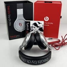 Wycofane słuchawki nauszne Monster Beats Pro by Dr. Dre srebrno-czarne na sprzedaż  Wysyłka do Poland
