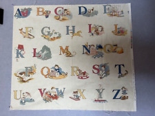 26 Letras da Moda Home Colcha Tecido Painel Alfabeto Raro Vintage 26" X 24", usado comprar usado  Enviando para Brazil