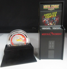 2020 Mortal Kombat Klassic prata prova NIUE US$ 2 moeda na caixa de máquina arcade comprar usado  Enviando para Brazil