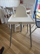 White plastic highchair for sale  NEWQUAY